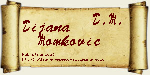 Dijana Momković vizit kartica